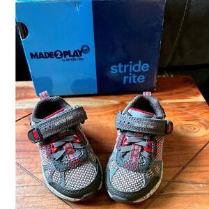 Stride Rite Made2Play Owen Brown Boys Running Shoes Size 4M Machine Washable NWB